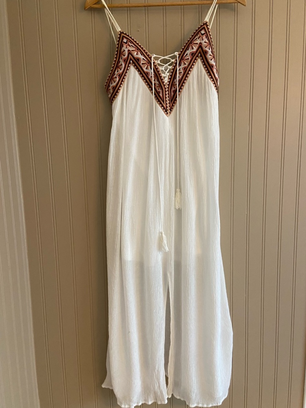 Bohemian Dance & Marvel White Maxi Dress Women’s size Small
